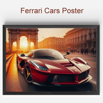 Ferarri Auto Poster Modell 1
